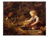 Buy Feeding the Chickens at AllPosters.com