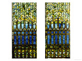 Buy Two Leaded and Plated Glass Windows, circa 1910 at AllPosters.com
