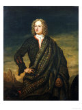 Andrew Macpherson of Cluny (1640-1666), in Plaid, His Left Hand Resting on His Broadsword Giclee Print