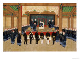Buy A Mandarin Receiving an Embassy of European Diplomats at His Court at AllPosters.com