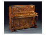 Buy Carved Mahogany and Marquetry Upright Piano at AllPosters.com