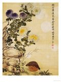Buy Chrysanthemums and Quail, 1702 at AllPosters.com