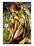 A Stained Glass Window of an Angel