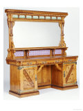 Buy An Inlaid Oak Sideboard, circa 1870 at AllPosters.com