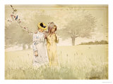 Buy Girls Strolling in an Orchard, 1879 at AllPosters.com