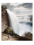 Niagara Falls, Part of the American Fall from the Foot of the Staircase, circa 1829