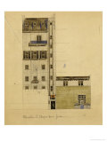 London, Elevation of Proposed Studio in Glebe Place and Upper Cheyne Walk, 1920