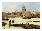 Buy A View of St. Paul's from the Thames at AllPosters.com
