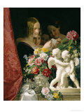 Buy Young Women Reading a Letter, 1841 at AllPosters.com
