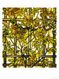 Trumpet Vine Leaded Glass Window