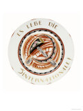 Buy A Soviet Porcelain Propaganda Plate, Es Lebe Die 3 Internationale !, Dated 1921 at AllPosters.com