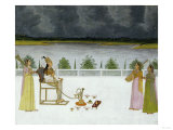 Portrait of a Princess Seated on a Terrace