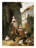 Buy Feeding the Chickens at AllPosters.com