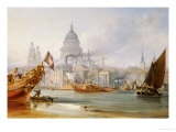 Buy A View of Saint Paul's from the Thames at AllPosters.com