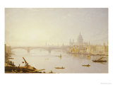 Buy Southwark Bridge and Saint Paul's Cathedral from London Bridge at AllPosters.com