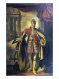 Portrait of King George Iv as Prince of Wales, Standing Full Length in Garter Robes