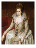 Buy Portrait of Queen Anne of Denmark (1574-1619) at AllPosters.com