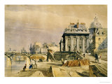 Buy L'Institut and the Pont Des Arts, Paris, 1828 at AllPosters.com