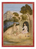 A Lady Entertaining a Bhil, 1650-1700