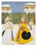 Maharaja Bhim Singh Receiving Maharaja Shiv Singh Nagaur, circa 1750