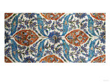 Eight Composite Iznik Polychrome Square Tiles, circa 1575