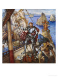 Buy The Islands of the Sirens, Ulysses Lashing Himself to the Mast, 1867 at AllPosters.com