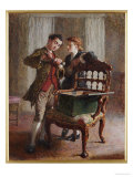 Buy A Drawing Room Scene with an Imposing Open Armchair at AllPosters.com