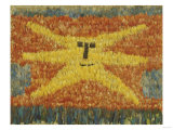 Buy A Huari Feathered Panel Sewn All Over with Feathers on a Cotton Ground at AllPosters.com