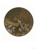 Buy An Amorous Man Fondling the Strong Woman, Carrying Food Baskets, While Two Small Boys Look On at AllPosters.com