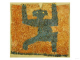 Buy A Fine and Rare Nasca Feathered Panel, with the Figure of a Monkey at AllPosters.com