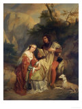 Buy Petrarch and Laura, 1842 at AllPosters.com