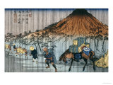 Buy Oiwake Station, a View of Mount Asama at AllPosters.com