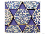 Buy Seven Iznik Blue and White Hexagonal Pottery Tiles, circa 1540 at AllPosters.com