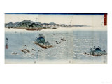 A View of the Whirlpools at Naruto in Awa Province, circa 1857