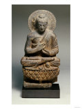 A Gandhara Grey Schist Figure of Buddha, 2nd Century