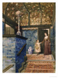 Buy Staircase Hall with William de Morgan Tiles, circa 1905 at AllPosters.com