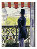 Buy Man on a Balcony, Boulevard Haussmann, 1880 at AllPosters.com