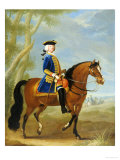 Buy Portrait of a Mounted Officer, Horsemen Beyond in a Landscape at AllPosters.com