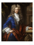 Buy Portrait of a Gentlemen, in a Blue Coat with White Shirt and Red Satin Cape at AllPosters.com