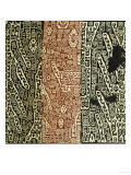 Buy A Rare Huari Cotton Textile Resist-Dyed with Erratic Geometric Motifs at AllPosters.com