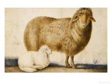 A Ewe and Her Lamb, circa 1850