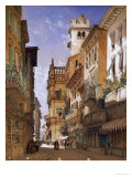 Buy Verona: Corso Sant Anastasia and the Palazzo Maffei, 1855 at AllPosters.com