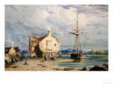 Buy Tegwin Ferry with Snowdon in the Distance, from Near Harlech, North Wales, 1826 at AllPosters.com