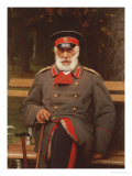 Portrait of a Russian General Seated on a Bench, 1882 Giclee Print