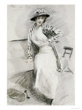 Buy Madame Paris Sitting on Bench at AllPosters.com
