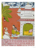 A Lady Seated Outside Her Bedchamber in Conversation with a Noble, circa 1700