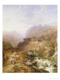 Buy Figures on the Road Below Fort Leon, Sicily, 1879 at AllPosters.com