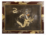 Buy Benten Standing on the Back of a Dragon Holding a Koto, Late 19th Century at AllPosters.com