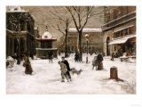 A Winter Street Scene, Paris