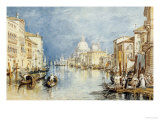 The Grand Canal, Venice, with Gondolas and Figures in the Foreground, circa 1818